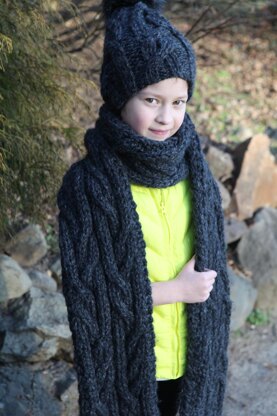 BE BRAVE cowl and scarf