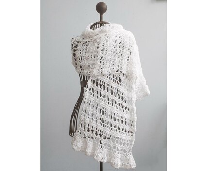 Crochet Lace Long Shawl