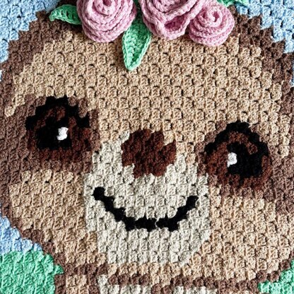 Sloth blanket crochet online pattern