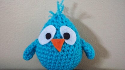 Baby Blue Bird Plush Toy Crochet Pattern