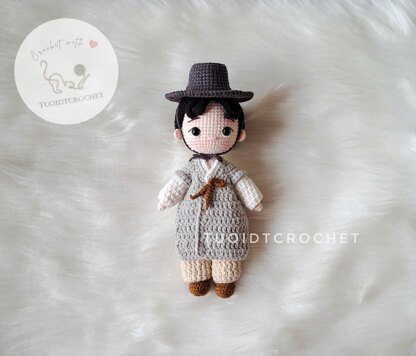 Korean couple doll