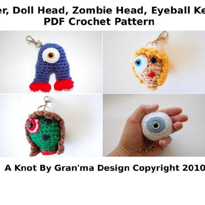 Monstrous Monsters Keychains or Ornaments 