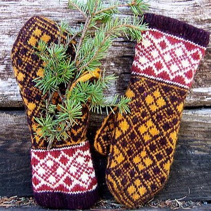 Argyle Mittens