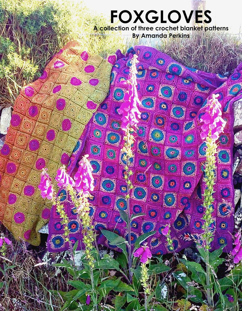 Foxgloves Crochet Blanket Pattern Book Crochet pattern by Amanda Perkins