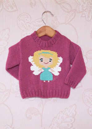 Intarsia - Angel Chart - Childrens Sweater