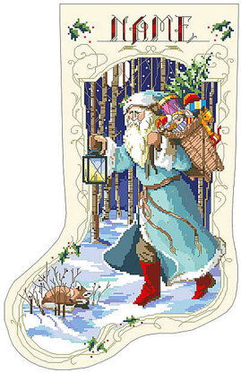 Old Father Winter Stocking - PD