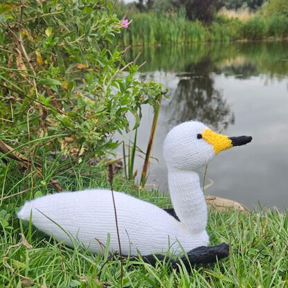Knitted Whooper Swan