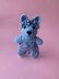 Crochet Blue Bear with Dungarees