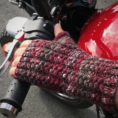 Speed Bump Fingerless Mitts