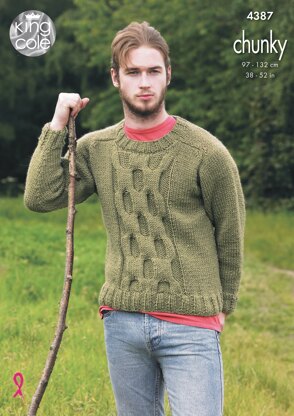 Sweater and Pullover in King Cole Chunky - 4387 - Downloadable PDF