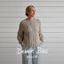 Cable and Garter Sweater - Knitting Pattern For Women in Debbie Bliss Dulcie by Debbie Bliss