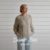 Cable and Garter Sweater - Jumper Knitting Pattern For Women in Debbie Bliss Dulcie by Debbie Bliss