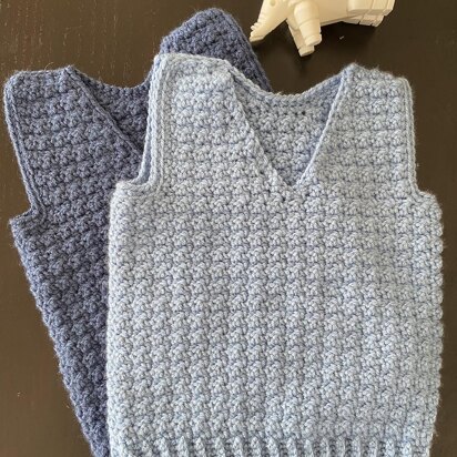 My first v neck vest