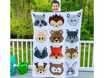 Woodland Animals Blanket