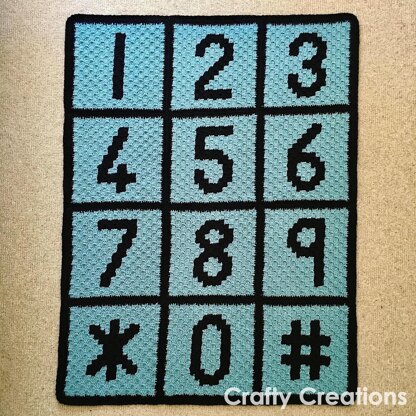 Number Pad Blanket