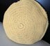 Bobble stitch round pillow