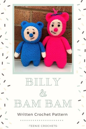 Baby TV Billy & Bam Bam Crochet Patterns