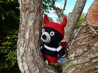 Amigurumi Tasmanian Devil in Costume Pattern No.58