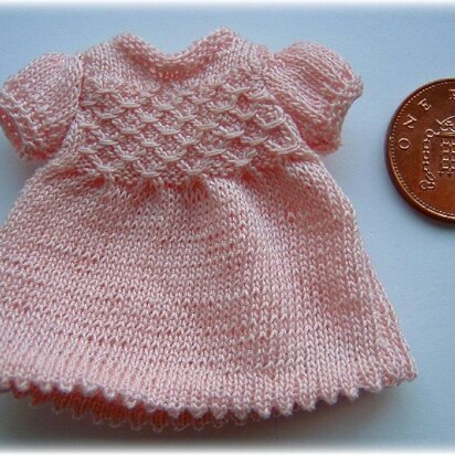 1:12th scale smocked dress