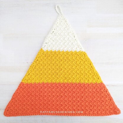 Candy Corn Dishcloth