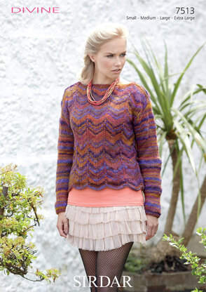 Sweater in Sirdar Divine - 7513 - Downloadable PDF