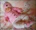Cabled Pram Suit 16-22” doll/newborn/0-3m baby
