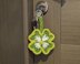 Crochet Lucky clover keychain