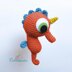 Uni the Sea Unicorn amigurumi doll - crochet pattern by Crochelandia