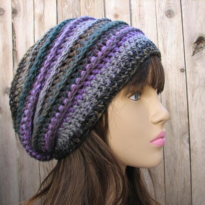 Purple Crochet Hat