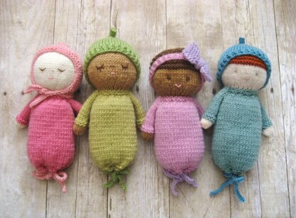 Knit Baby Doll Pattern Set