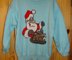 Christmas Santa Eating Turkey Jumper