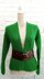 Emerald Peplum Cardigan