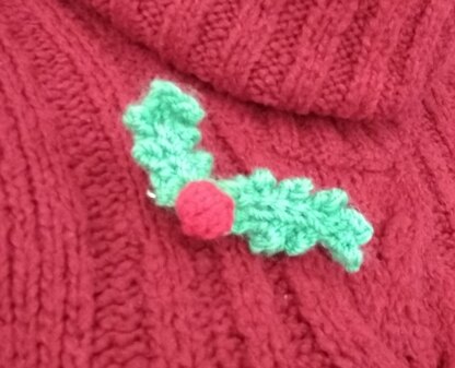 Holly Brooch