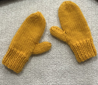 JG's yellow mittens