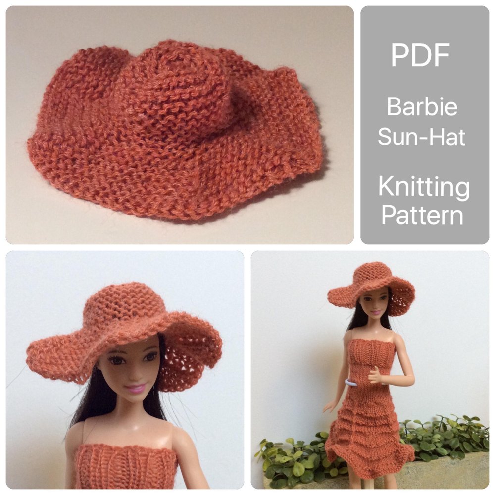 Crochet barbie best sale hat pattern