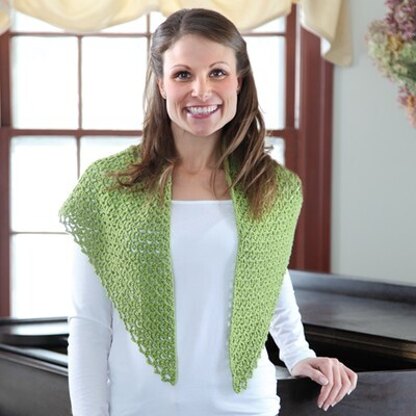 363 Pincushion Moss Crocheted Shawl - Crochet Pattern for Women in Valley Yarns Southwick