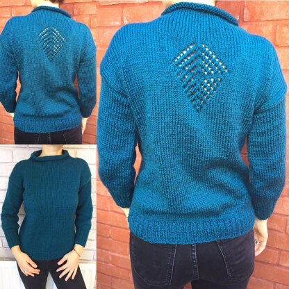 Ladies teal sweater