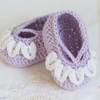 Sugar Plum Fairy Baby Booties