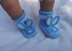 Blue  Bunny Baby Booties