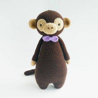 Monkey with Bowtie Crochet Amigurumi Pattern