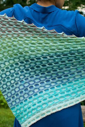 Frozen Lake Shawl