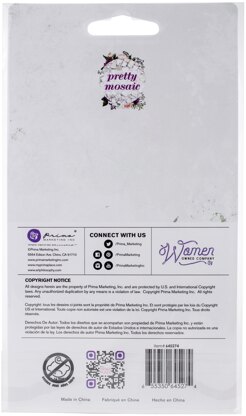 Prima Marketing Pretty Mosaic Wood Stickers 14/Pkg - 620931