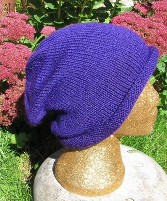 Doubleknit Roll Brim Slouch Hat