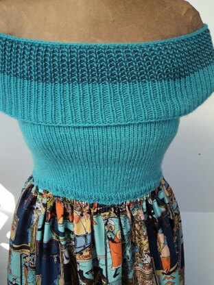 Knit & Sew Strapless Maxi Dress Pattern with Shoulder Cowl