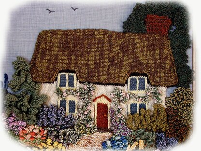 ENGLISH COUNTRY GARDEN knitting pattern cottage garden by Georgina Manvell