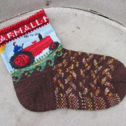 Tractor Socks - knitting pattern