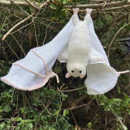 Flynn the Flying Fox Bat Amigurumi