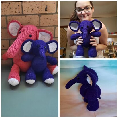 Fuchsia the Baby Elephant Crochet Pattern