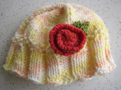 Cupcake baby hat