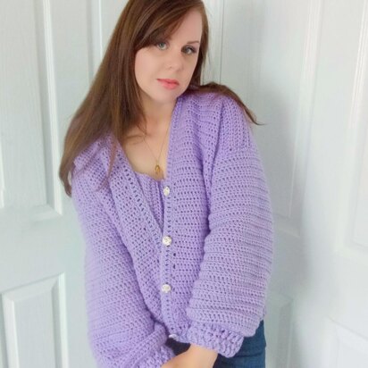 Crochet Sweet Lilac Cardigan Pattern